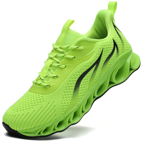 wanhee Herren Sneakers Athletic Sport Laufschuhe, leuchtend grün, 42.5 EU von wanhee