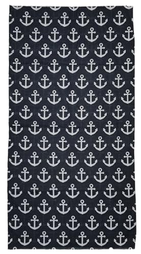 ware-direkt Loop Schal Multifunktionstuch Schlauchschal Bandana Halstuch Sport Outdoor (Anker Schwarz) von ware-direkt