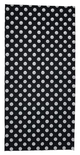 ware-direkt Loop Schal Multifunktionstuch Schlauchschal Bandana Halstuch Sport Outdoor (Punkte Schwarz) von ware-direkt