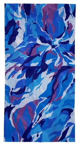 ware-direkt Schlauchschal Multifunktionstuch Loop Schal Halstuch Damen Herren Outdoor Sport Atmungsaktiv Elastisch (Muster Blau) von ware-direkt