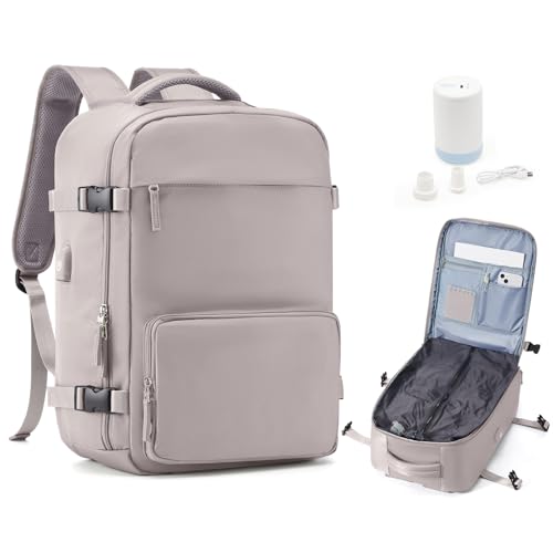 Vakuum Rucksack Handgepäck mit Vakuumpumpe, Ryanair Handgepäck 40x20x25 Vacuum Backpack Travel Tasche Airbag mit Vakuumsystem Reiserucksack Damen Herren Wasserdicht Rucksack von wassdins