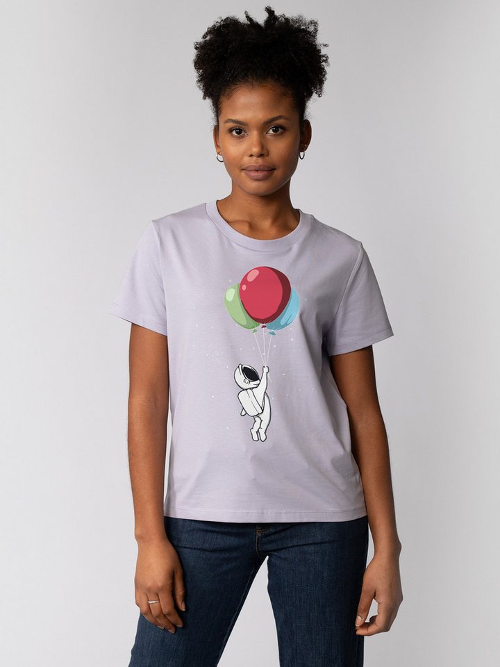 wat? Apparel T-Shirt Little Balloon Astronaut von wat? Apparel