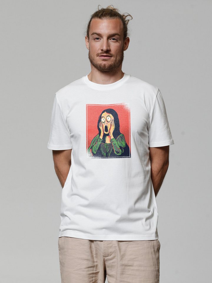wat? Apparel T-Shirt Mona Lisa Scream von wat? Apparel