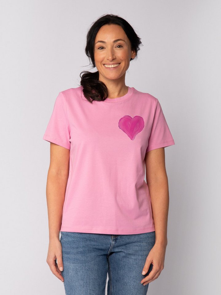 wat? Apparel T-Shirt Pink Heart von wat? Apparel