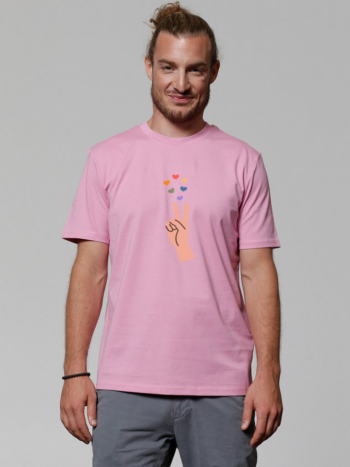 wat? Apparel T-Shirt Spread Love von wat? Apparel