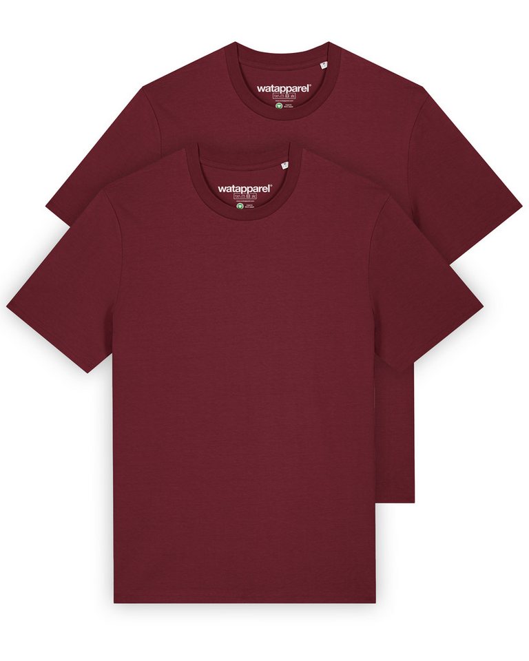 wat? Apparel T-Shirt 2er Pack Bio Basic T-Shirt Männer von wat? Apparel