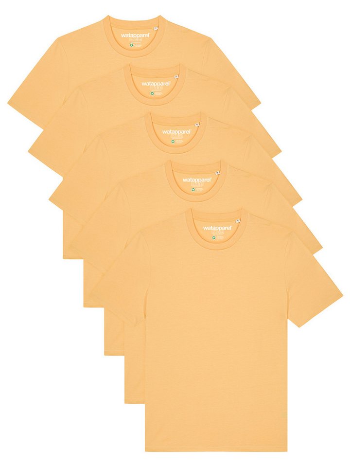wat? Apparel T-Shirt 5er Multipack Bio Basic T-Shirt Nispero von wat? Apparel