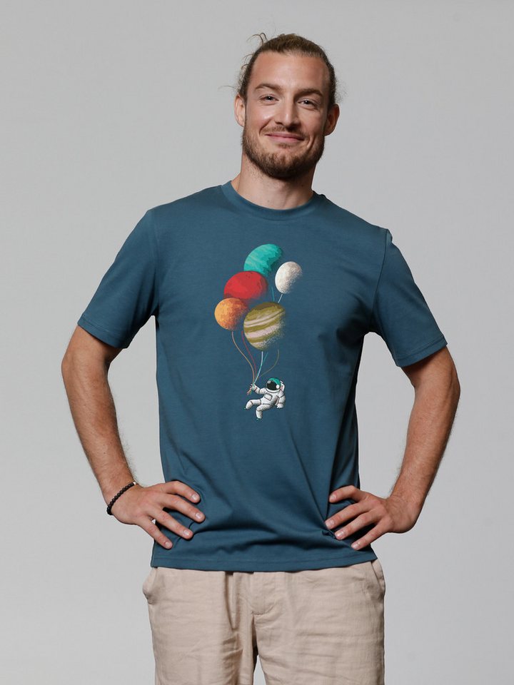 wat? Apparel T-Shirt Balloon Spaceman wat? Apparel T-Shirt Balloon Spaceman von wat? Apparel