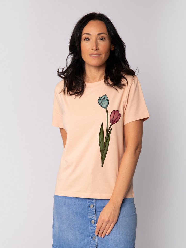 wat? Apparel T-Shirt Blume in Wasserfarbe 05 von wat? Apparel