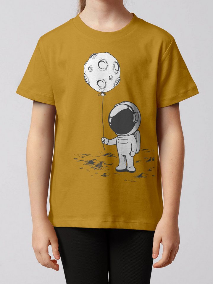 wat? Apparel T-Shirt Kleiner Astronaut mit Luftballon von wat? Apparel