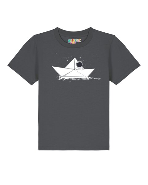 watabout.kids T-Shirt Kinder Astronaut in paper boat von watabout.kids