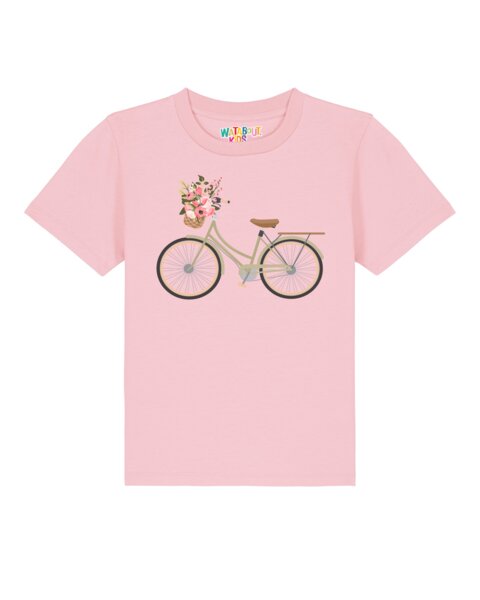 watabout.kids T-Shirt Kinder Fahrrad mit Blumen watabout.kids T-Shirt Kinder Fahrrad mit Blumen von watabout.kids