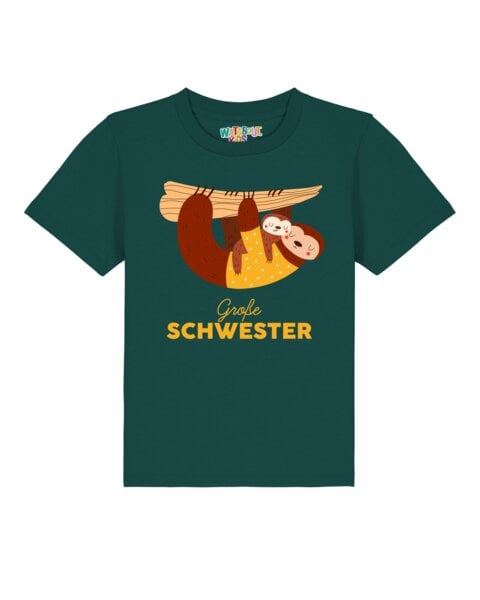watabout.kids T-Shirt Kinder Faultier Große Schwester watabout.kids T-Shirt Kinder Faultier Große Schwester von watabout.kids