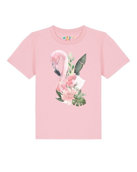 watabout.kids T-Shirt Kinder Flamingo mit Blumen von watabout.kids