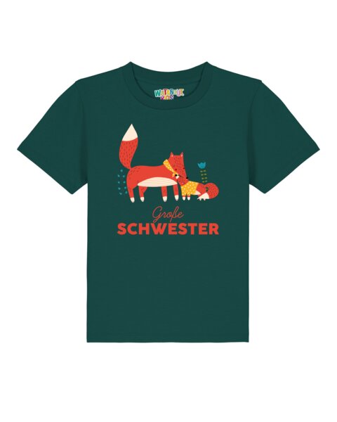 watabout.kids T-Shirt Kinder Fuchs Große Schwester von watabout.kids