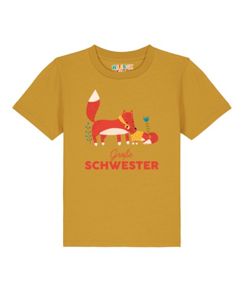 watabout.kids T-Shirt Kinder Fuchs Große Schwester von watabout.kids