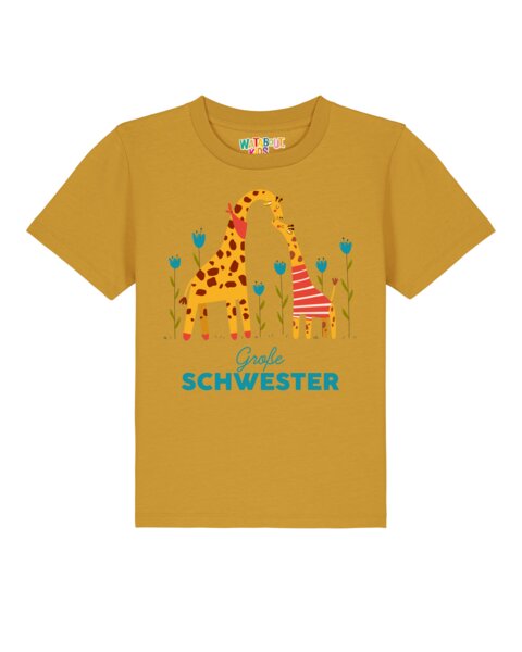 watabout.kids T-Shirt Kinder Giraffe Große Schwester von watabout.kids