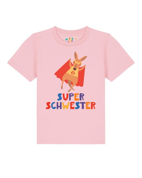 watabout.kids T-Shirt Kinder Känguru Superschwester von watabout.kids