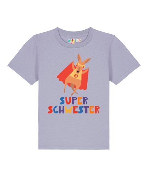 watabout.kids T-Shirt Kinder Känguru Superschwester von watabout.kids