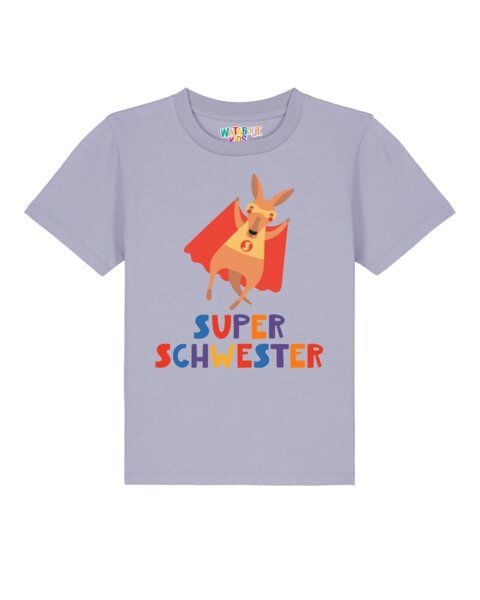 watabout.kids T-Shirt Kinder Känguru Superschwester von watabout.kids