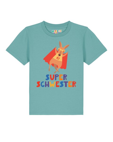 watabout.kids T-Shirt Kinder Känguru Superschwester von watabout.kids