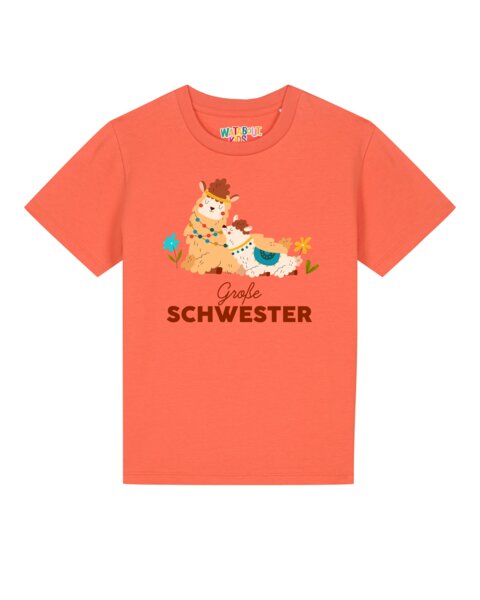 watabout.kids T-Shirt Kinder Lama Große Schwester von watabout.kids