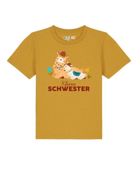 watabout.kids T-Shirt Kinder Lama Kleine Schwester von watabout.kids