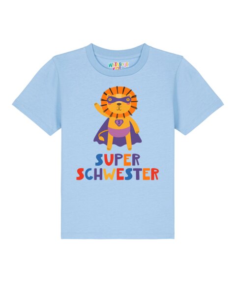 watabout.kids T-Shirt Kinder Löwe Superschwester von watabout.kids