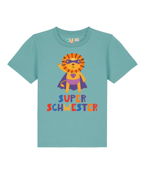 watabout.kids T-Shirt Kinder Löwe Superschwester von watabout.kids