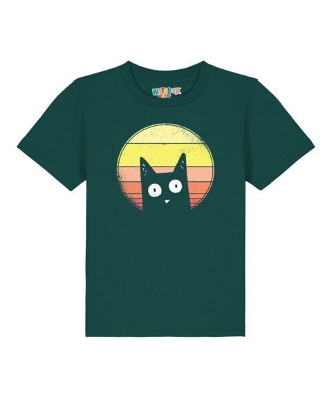 watabout.kids T-Shirt Kinder Sunset Cat von watabout.kids