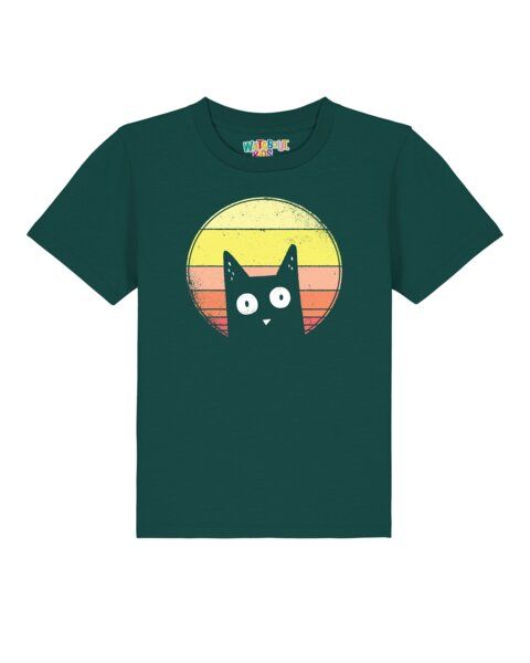 watabout.kids T-Shirt Kinder Sunset Cat watabout.kids T-Shirt Kinder Sunset Cat von watabout.kids