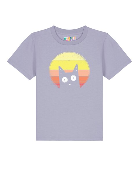 watabout.kids T-Shirt Kinder Sunset Cat von watabout.kids