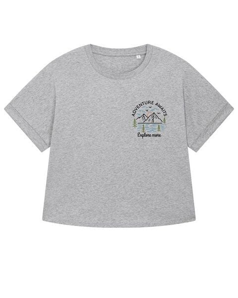 watapparel Oversize T-Shirt Frauen Adventure awaits von watapparel