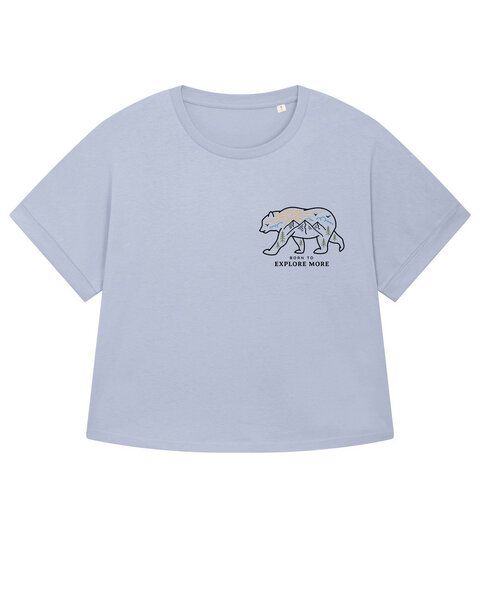 watapparel Oversize T-Shirt Frauen Born to explore more von watapparel