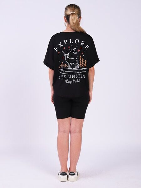 watapparel Oversize T-Shirt Frauen Explore the unseen, keep wild watapparel Oversize T-Shirt Frauen Explore the unseen, keep wild von watapparel