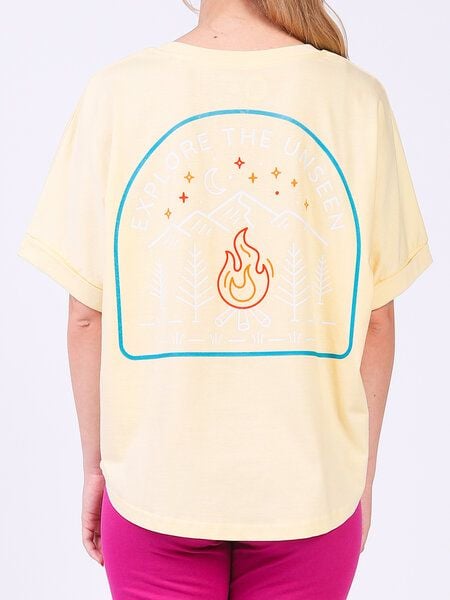 watapparel Oversize T-Shirt Frauen Explore the unseen von watapparel