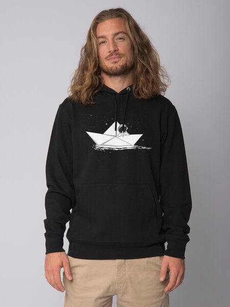 watapparel Hoodie Unisex Astronaut in paper boat von watapparel
