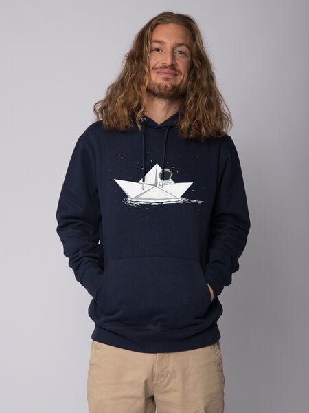 watapparel Hoodie Unisex Astronaut in paper boat watapparel Hoodie Unisex Astronaut in paper boat von watapparel