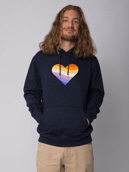 watapparel Hoodie Unisex Rainbow Heart von watapparel