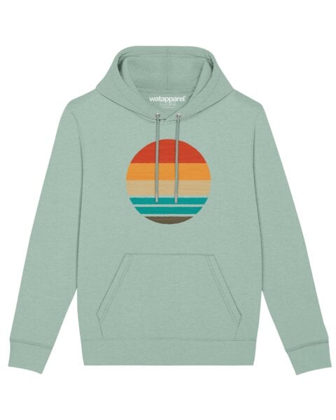 watapparel Hoodie Unisex Retro sunset ocean von watapparel