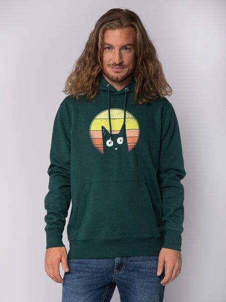 watapparel Hoodie Unisex Sunset Cat von watapparel