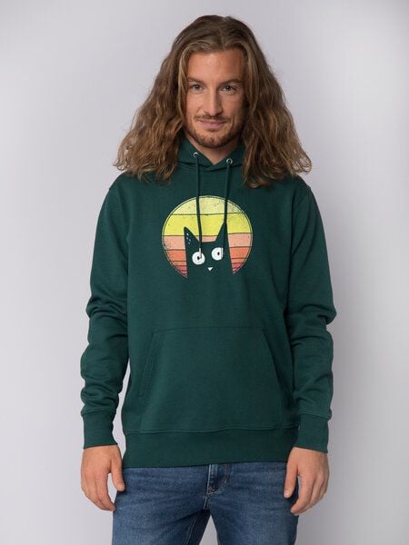 watapparel Hoodie Unisex Sunset Cat von watapparel