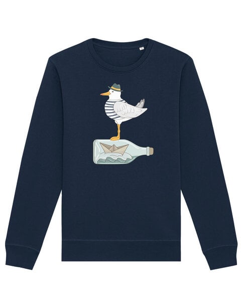 watapparel Sweatshirt Unisex Möwe mit Hut von watapparel