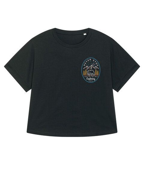 watapparel Oversize T-Shirt Frauen Never stop exploring von watapparel