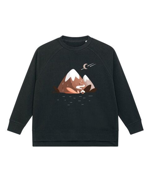 watapparel Oversize Sweatshirt Frauen Comets & Moon von watapparel