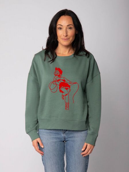 watapparel Sweatshirt Frauen Cowgirl von watapparel