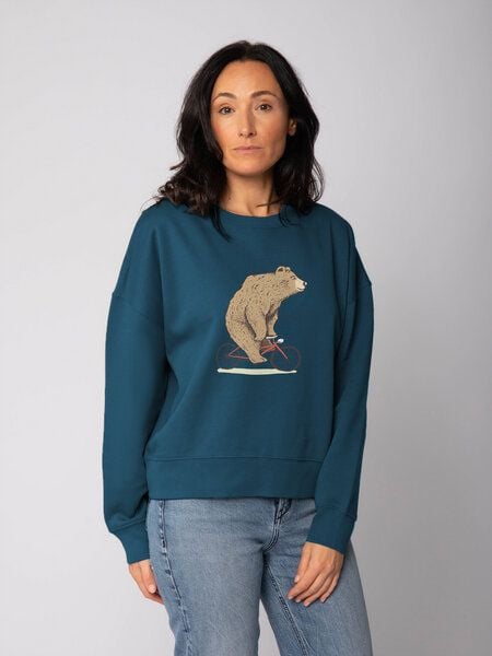 watapparel Sweatshirt Frauen Fahrradbär von watapparel
