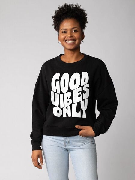watapparel Sweatshirt Frauen Good vibes only von watapparel