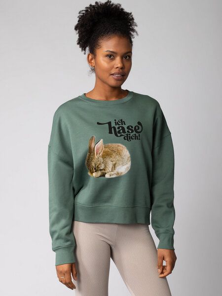 watapparel Sweatshirt Frauen Ich hase dich! von watapparel