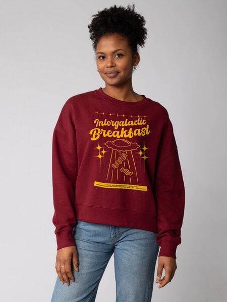 watapparel Sweatshirt Frauen Intergalactic Breakfast von watapparel